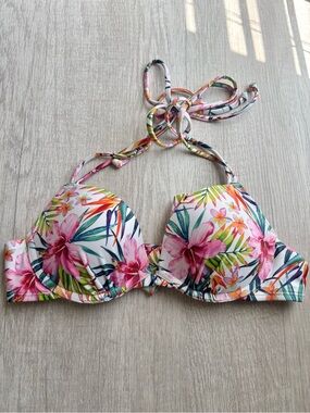 Aeropostale Tropical Push Up Bikini Top